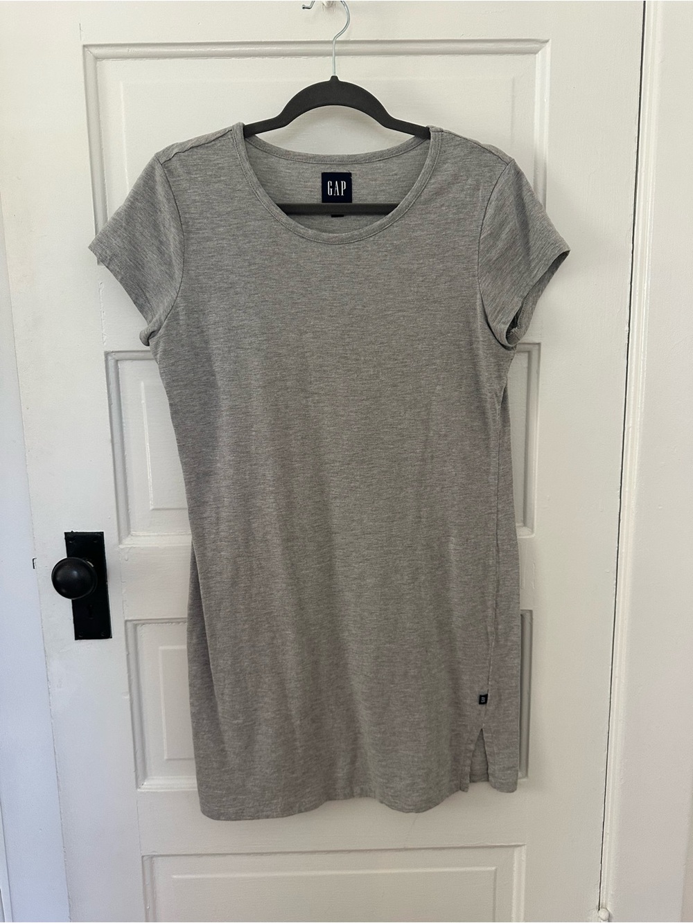 Vintage GAP Women's Gray Short Sleeve T-Shirt Dress